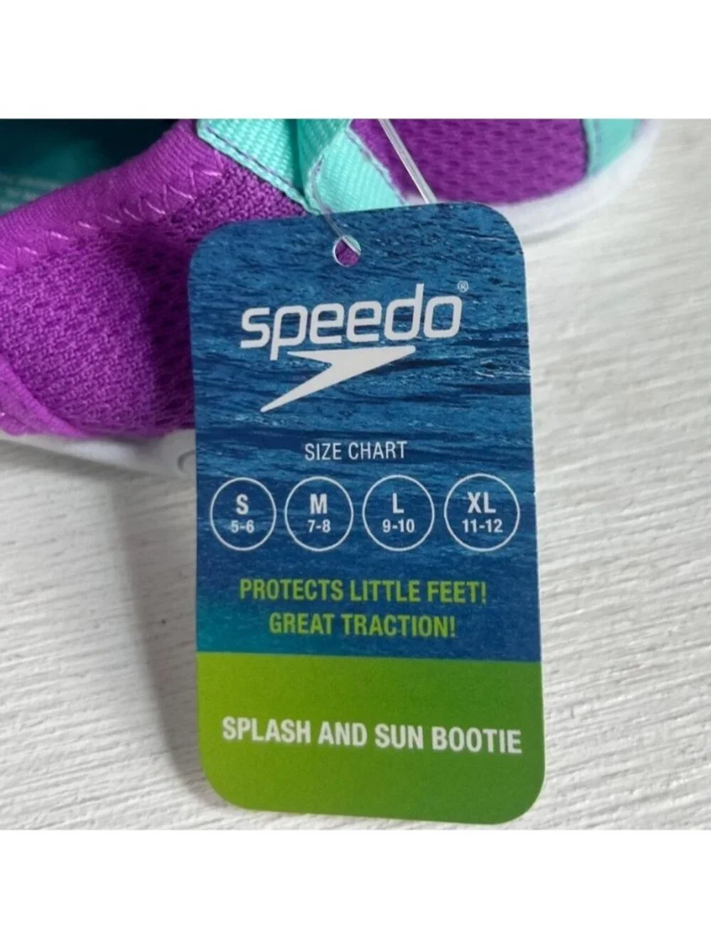 Speedo Kids Splash & Sun Bootie Water Shoes‎ Medium 7-8 Neon Violet New